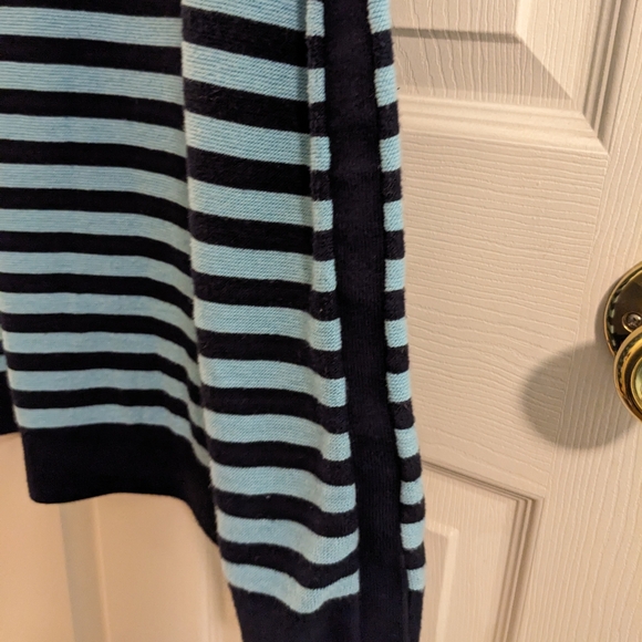 ‼️CLEARANCE   Talbots lightweight, 3/4 sleeve, blue striped sweater, size 3X - Picture 4 of 11